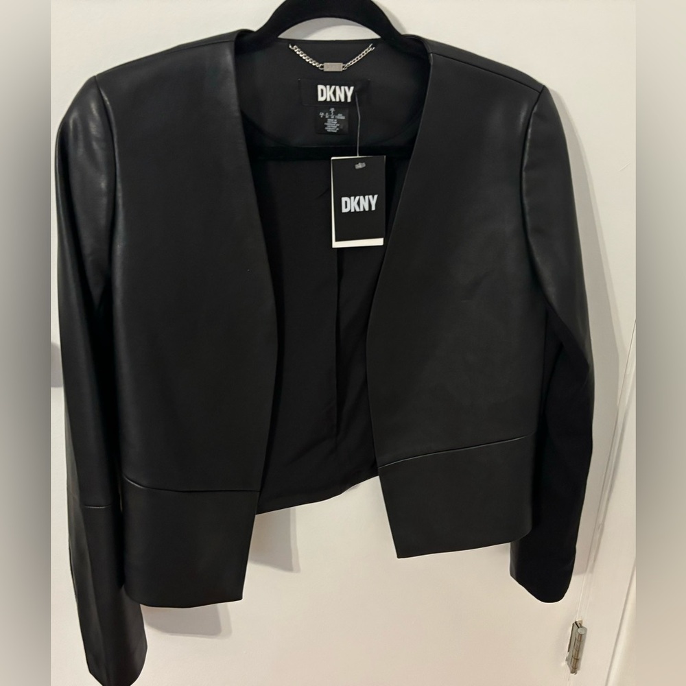 DKNY Faux Leather Jacket